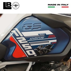 Adesivi Protettivi Laterali 3D per Moto, Pad Serbatoio per BMW R 1250 GS ADV Trophy, Compatibili con Adesivi Serbatoio Moto - Product Image 3