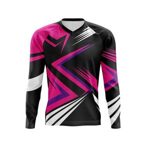 Maillot de motocross léger pour l'entraînement et la pratique, col lisse, confort de conduite, logo personnalisé imprimé - Product Image 4