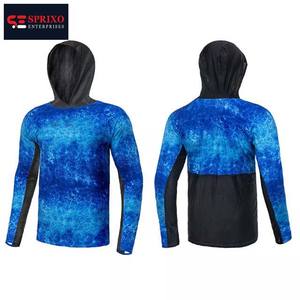 Jersey con capucha personalizado de alta calidad para hombre, camisetas de secado rápido, sublimación impresa, ropa de pesca, todos los tamaños, precio al por mayor - Product Image 6