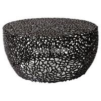 Mesa de Centro de Aluminio de Diseño Nórdico de Lujo Moderno, Diseño Coral, Móvil, Fácil de Limpiar, Muebles de Metal Plateado para Sala de Estar, Nuevo