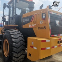 Chargeuse sur pneus Liugong zl50cn d'occasion, 3,4 tonnes, moteur d'origine, godet de 1,7 m³, matériel de construction en stock