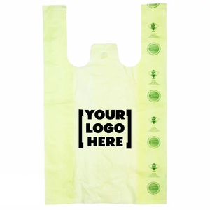 ถุงใส่เสื้อยืดแบบย่อยสลายได้สำหรับบรรจุภัณฑ์อาหารในซูเปอร์มาร์เก็ตเป็นมิตรต่อสิ่งแวดล้อมสำหรับร้านขายของชำ - Product Image 5