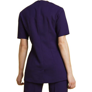 Ensemble de blouses d'hôpital pour femmes, uniformes de travail en tricot pour salon de beauté, spa, personnalisable, haute qualité - Product Image 3