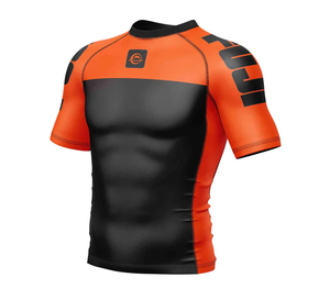 Short Sleeve Rash Guards Men UV Protection Surf Rashguard <b>Swim</b> Shirts - Product Image 3