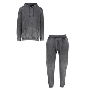 Nouveaux survêtements à capuche pour hommes en coton 100% French Terry 450gsm, lavage à l'acide, personnalisables, unisexe, vente en gros, vierges, lourds - Product Image 2