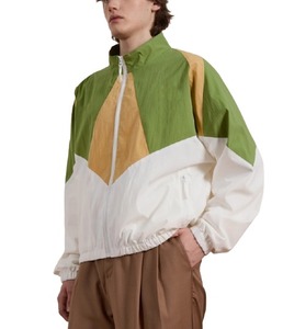 High Quality Men's <b>Running</b> Full Zip <b>Lightweight</b> Windbreaker <b>Jacket</b> Custom Color Block Street Style Dyed Processing - Product Image 3