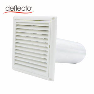 Blanc noir usage domestique MEILLEUR 4/6/8 pouces Grille <span class=keywords><strong>murale</strong></span> <span class=keywords><strong>sortie</strong></span> carrée couvercle d'air en plastique PP <span class=keywords><strong>hotte</strong></span> d'aération pour ventilation intérieure extérieure - Product Image 6