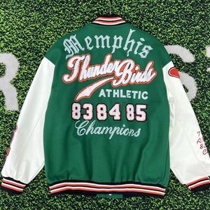 Grande demande Vestes universitaires d'hiver en polaire de style cool personnalisé Bomber de baseball Vestes universitaires en cuir pour hommes - Product Image 5