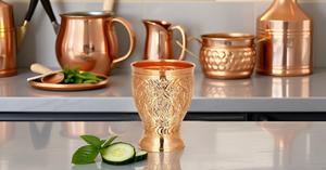 100% Pure Metal <b>Copper</b> Tumbler Beautifully Handcrafted Embossed Mint Julep <b>Cup</b> for Moscow Mules-Drink <b>Cup</b> - Product Image 3