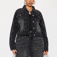 Chaqueta Vaquera de Invierno con Bolsillos con Solapa en el Pecho, Transpirable, Tejida, Reversible, Ecológica, Estilo Casual, para Uso Diario y Streetwear