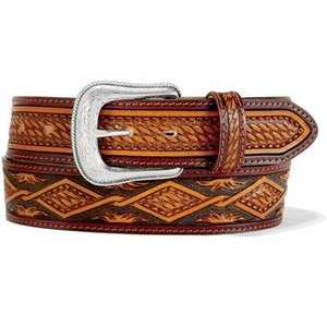 Ceinture de Cowboy Western de Style Vintage Classique Fait à la Main en Cuir Véritable avec Alliage Durable pour Boucle - Product Image 1