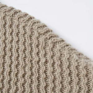 Tricots décontractés unisexe à col classique, pull asymétrique à épaules tombantes, couleur unie pour le bureau et les vêtements de tous les jours - Product Image 4