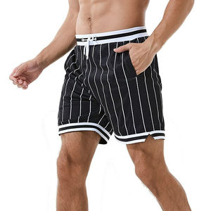 Shorts en maille à la mode 2026, confort, taille élastique, cordon de serrage, shorts unis, pantalon rapide, double couche de maille, shorts pour hommes - Product Image 5