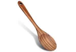 Cuchara Grande de Madera de Acacia para Sopa, Cuchara para Servir Sopa, Utensilios de Cocina - Product Image 5
