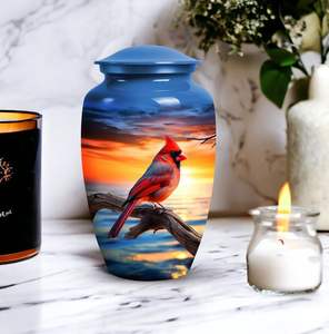 Urne à cendres portable en aluminium avec design personnalisable et couleur sur mesure, élégamment conçue pour le stockage des cendres à la maison, à l'hôtel et au restaurant - Product Image 1