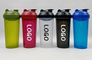 Vente en gros Mélangeurs de sport d'entraînement anti-fuite sans BPA Shakers de bouteilles d'eau Logo personnalisé <span class=keywords><strong>Shaker</strong></span> de protéines de fitness Gym - Product Image 6
