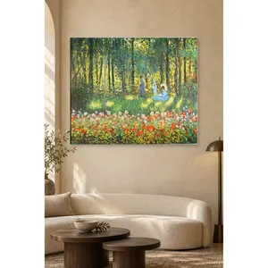Fida Monet Family in the Garden with Parasol Impression sur toile - Product Image 4