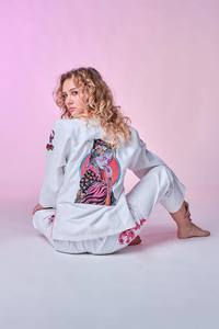 Sublimation Premium Jiu Jitsu Brésilien Gi BJJ Kimono avec Broderie et Patchs Arts Martiaux Porter - Product Image 4