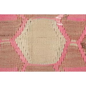 4.9x8.6 ft Turkish Rug, Vintage Large Rug, <b>Brown</b> Pink Patchwork <b>Wool</b> Rug - Product Image 4