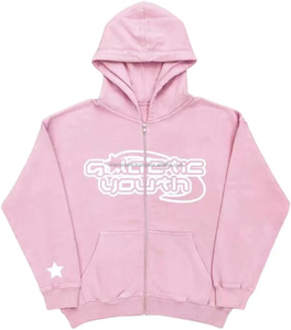 2023 logotipo personalizado 3D puff impresión Sudadera con capucha hombres de alta calidad casual de gran tamaño cremallera completa Sudadera con capucha hombres - Product Image 6