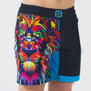 กางเกงขาสั้น MMA น้ำหนักเบาเอวสูงแบบสตรีทยืดได้ - Product Image 4