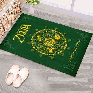 Alfombra Zelda: Decoración Verde para Sala de Juegos, Alfombra Antideslizante para Gamers, Alfombra de Chenilla - Product Image 1