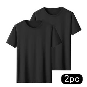 230G coton rétro T-shirt goutte-épaule manches hommes femmes Vintage à manches courtes t-shirts couleur unie Hip Hop t-shirts amples - Product Image 3