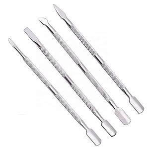 Empujador de cutículas de acero inoxidable de doble punta hecho con acero inoxidable de alta calidad por Life Care Instruments - Product Image 1