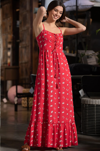 Vestido de algodón estampado con bloque de mano indio Nuevo vestido de moda Vestido informal de verano hecho a mano - Product Image 4