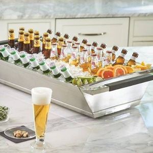 Enfriador de vino de Metal de diseño elegante, Enfriador de champán grande, cubo de hielo de cerveza y bañera de vino, bañera de bebidas de alta calidad - Product Image 4