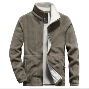 Sweat-shirt chaud d'automne pour homme, style sportif et de randonnée, avec fermeture éclair et col montant - Product Image 1