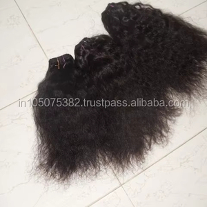 Indian Unprocessed Virgin Remy <b>curly</b> hair <b>extensions</b> - Product Image 1