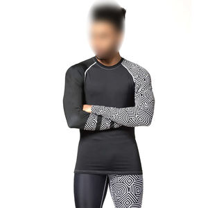 Sun Protection Comfortable Breathable Super Stretch <b>MMA</b> <b>Rash</b> <b>Guard</b> Custom Logo Adults Fitness Wear <b>Rash</b> <b>Guard</b> - Product Image 4