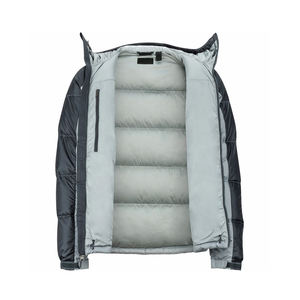 Customizable Lightweight <b>Canvas</b> Puffer <b>Jacket</b> for <b>Men</b> ODM High Street Fashion Design Popular Plus Size Winter Hoodie with Stand - Product Image 4