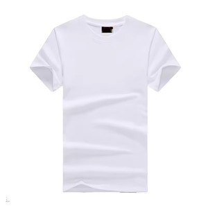 100% algodón en blanco liso Oem Logo blanco algodón blanco camiseta para hombres - Product Image 1