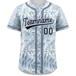 Jersey de béisbol y softbol personalizable, tejido transpirable de secado rápido, camiseta de béisbol impresa por sublimación personalizada - Product Image 2