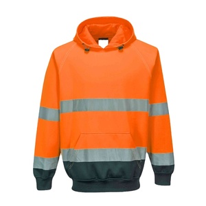 Wholesales Custom Logo Construction Winter Hi Vis Work Hoodie Worker Reflective <b>Fluorescent</b> Safety Reflector Hoodie - Product Image 1