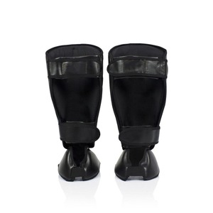 Protections de tibia en néoprène noir pour l'entraînement de boxe, MMA, Muay Thai - Product Image 6