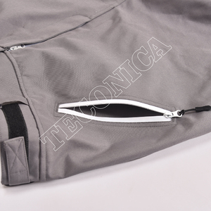 Pantalon de ski unisexe pour adultes, gris, imperméable, respirant, à séchage rapide, coupe-vent, avec poches zippées et poignets élastiques pour les sports de neige - Product Image 4