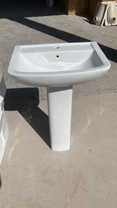 Juego de lavabo de baño de cerámica con tapa de asiento de cierre suave de fabricante indio - Product Image 6