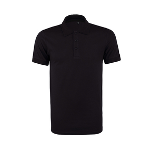 Camisetas Polo para Hombre, 95% Algodón, 5% Lycra, 180 GSM, Color Negro - Product Image 1