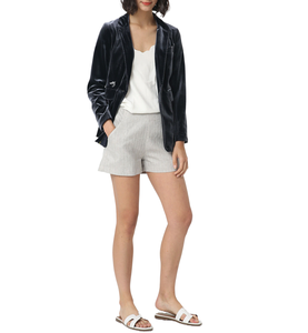 2024 recién llegado Blazers de terciopelo para damas OEM fábrica personalizada trajes casuales de mujer cierre de un solo botón de punto para la primavera - Product Image 1