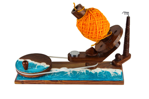 Indian Hand-Operated Portable <b>Wooden</b> Yarn Winder Knitting Kit with Winding <b>Ball</b> Swift Wholesale Price in India - Product Image 3