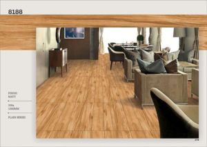 Carreaux de planche de porcelaine effet bois 200x1000mm revêtement de sol antibactérien antidérapant résistant aux taches pour chambres salon et hôtel - Product Image 3