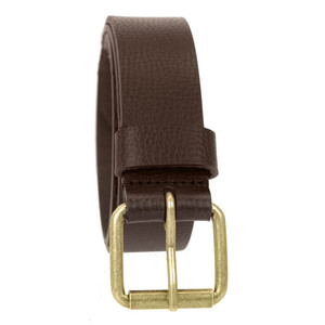 Sabuk kulit asli Top Grain tahan lama kustom pabrik profesional untuk sabuk pria sabuk gesper Pin <span class=keywords><strong>PU</strong></span> bagus hitam