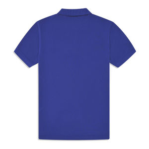 Polo de style décontracté écologique, t-shirt à motif uni, brodé en bleu, pour polo en tissu, décontracté pour homme - Product Image 5