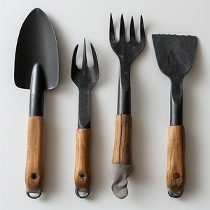 Outil de bordure de jardin en fer fabriqué à la main en finition patinée Artisan fabriqué avec une force conçue pour le jardinage et la décoration - Product Image 3