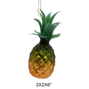 Adornos Navideños de Frutas de Vidrio Pintados a Mano, Decoraciones Clásicas Italianas a Todo Color para Colgar en el Árbol - Product Image 3