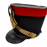 Mode VintageCustom Logo Mode Style Tressé Hommes Shako Chapeaux Broderie À La Main Personnalisé Requis Logo Français Shako Chapeaux