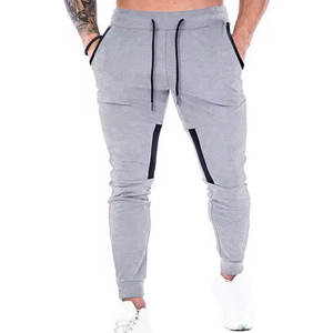 Pantalons d'entraînement doux, marque privée, pantalons de survêtement en polyester et coton pour hommes, pantalons de sport confortables - Product Image 1